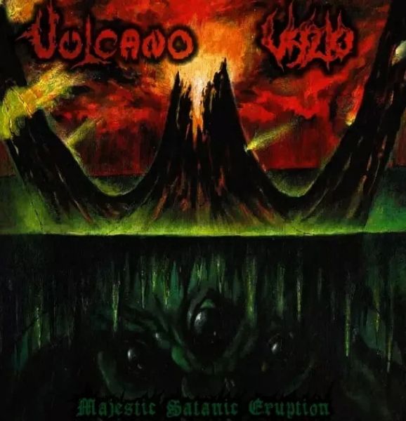 Vulcano / Vazio(Bra)– Majestic Satanic Eruption CD Duplo/DVD(Digipack)